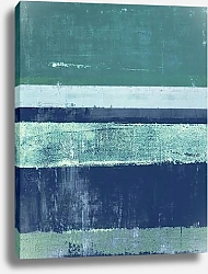 Постер Синяя абстракция с полосами