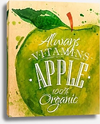 Постер Витамины в яблоке
