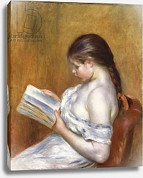 Постер Ренуар Пьер (Pierre-Auguste Renoir) Reading; La Lecture, 1888