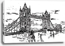 Постер Лондон. Тауэрский мост