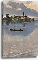 Постер Раупп Карл Прогулка на лодке по озеру Кимзее у острова Фрауэнзель