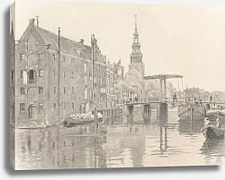 Постер Витсен Виллем Stadsgezicht met de Montelbaanstoren