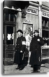 Постер City militia on Kamennoostrovsky Prospekt in Petrograd, 1917