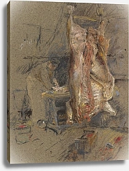 Постер Блум Роберт Фредерик A Slaughtered Ox In A Butcher’s Shop