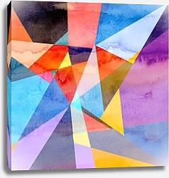 Постер Абстрактная красочная акварель #18