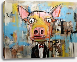 Постер Bizarre animals. Pig