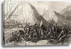 Постер Школа: Испанская 19в. The Normans are destroyed on the Galician coasts of Spain in c.969