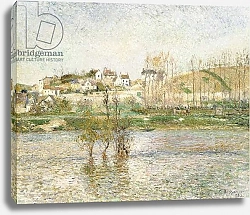 Постер Писсарро Камиль (Camille Pissarro) Flood in Pontoise, 1882