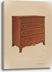 Постер Кронк Лон Butternut Wood Chest of Drawers