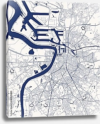 Постер План города Антверпен, Бельгия