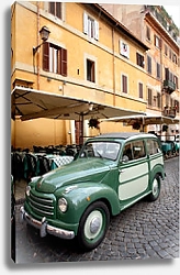 Постер Италия. Рим. Транспорт на улочках