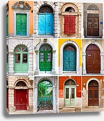 Постер Ирландия. Дублин. Двери 2
