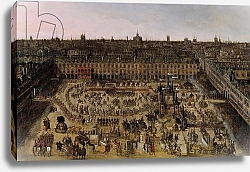 Постер Школа: Французская The Place Royale and the Carrousel in 1612