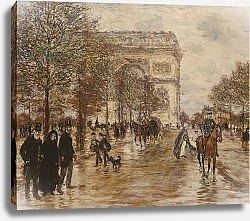 Постер Рафаэлли Жан-Франсуа  Les Champs Elysees, L'Arc de Triomphe