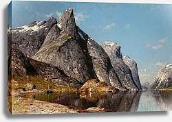 Постер Норманн Адельстин Норвежский фьорд