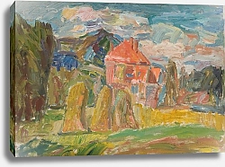Постер Блондер Саша Landscape with a Red House