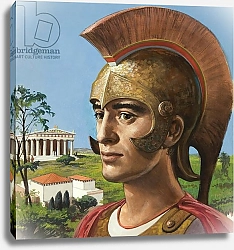 Постер Школа: Английская 20в. Ancient Greek soldier