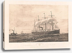 Постер Уилли Уильям The ‘Oceanic’ pioneer steamer of the White Star Line