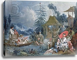 Постер Буше Франсуа (Francois Boucher) The Chinese Fishermen, c.1742