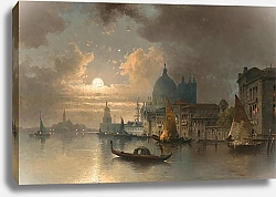 Постер Кауфман Карл Venice, a Moonlit Night in the Bacino
