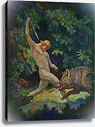 Постер Уайет Ньюэлл The Boar Hunt, 1929