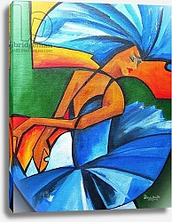 Постер Бринтл Патриция (совр) Dance in blue, 2008