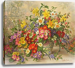 Постер Уильямс Альберт (совр) AB/296/2 Spring flowers and Poole Pottery, No. 2