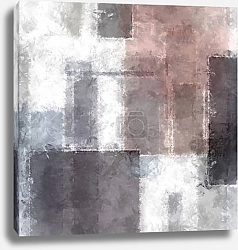 Постер Красно-бежевая абстракция