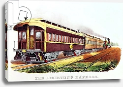 Постер Неизвестен The Lightning Express published by Nathaniel Currier and James Merritt Ives