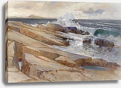 Постер Литтроу Леонтин Küstenlandschaft bei Ragusa