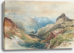 Постер Эндер Томас Aussicht vom Berninapass ins Poschiavotal