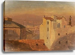 Постер Черч Фредерик Крыши домов, Рим, Италия