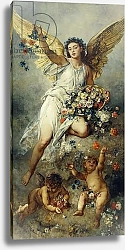 Постер Кнаус Людвиг Flora with Putti-Peace,