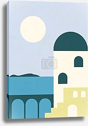 Постер Санторини: Летние мечты у белых стен Ойя