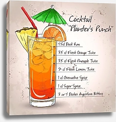 Постер Коктейль для плантатора
