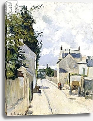 Постер Писсарро Камиль (Camille Pissarro) Hermitage Street, Pontoise, 1874