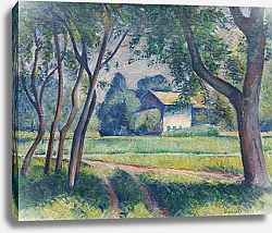 Постер Канольдт Александр Wiesenlandschaft mit Gehöft