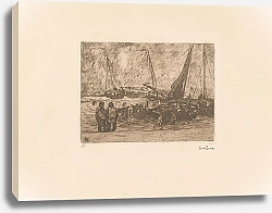 Постер Цварт Виллем Bommen op het strand