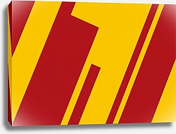 Постер Испанский флаг, абстракция