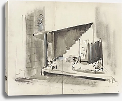 Постер Берар Кристиан La Nuit – maquette de décor – chambre