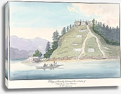 Постер Смит Чарльз Гамильтон Деревня дружелюбных индейцев у входа в канал Бутер близ Ганновера