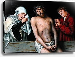 Постер Кранах Лукас Старший Christ as the Man of Sorrows with the Virgin and St. John