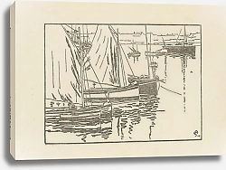 Постер Жуайо Амеде Roscoff, Les voiles rouges