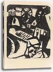 Постер Де Смет Густав Рыбацкая деревня