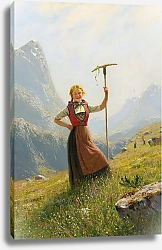 Постер Даль Ганс Крестьянская девушка С Граблями