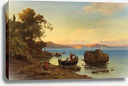 Постер Шмидт Макс Coastal Landscape with Amazons