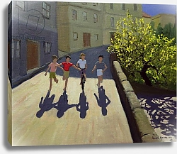 Постер Макара Эндрю (совр) Children Running, Lesbos, 1999
