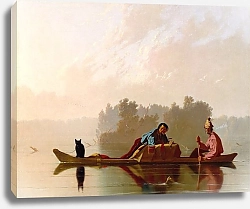 Постер Торговцы мехами спускаются по Миссури