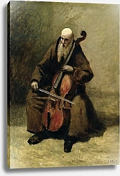 Постер Коро Жан (Jean-Baptiste Corot) The Monk, 1874