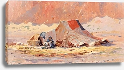 Постер Брукман  Генри Tente Arabe Dans Le Désert À Blidah